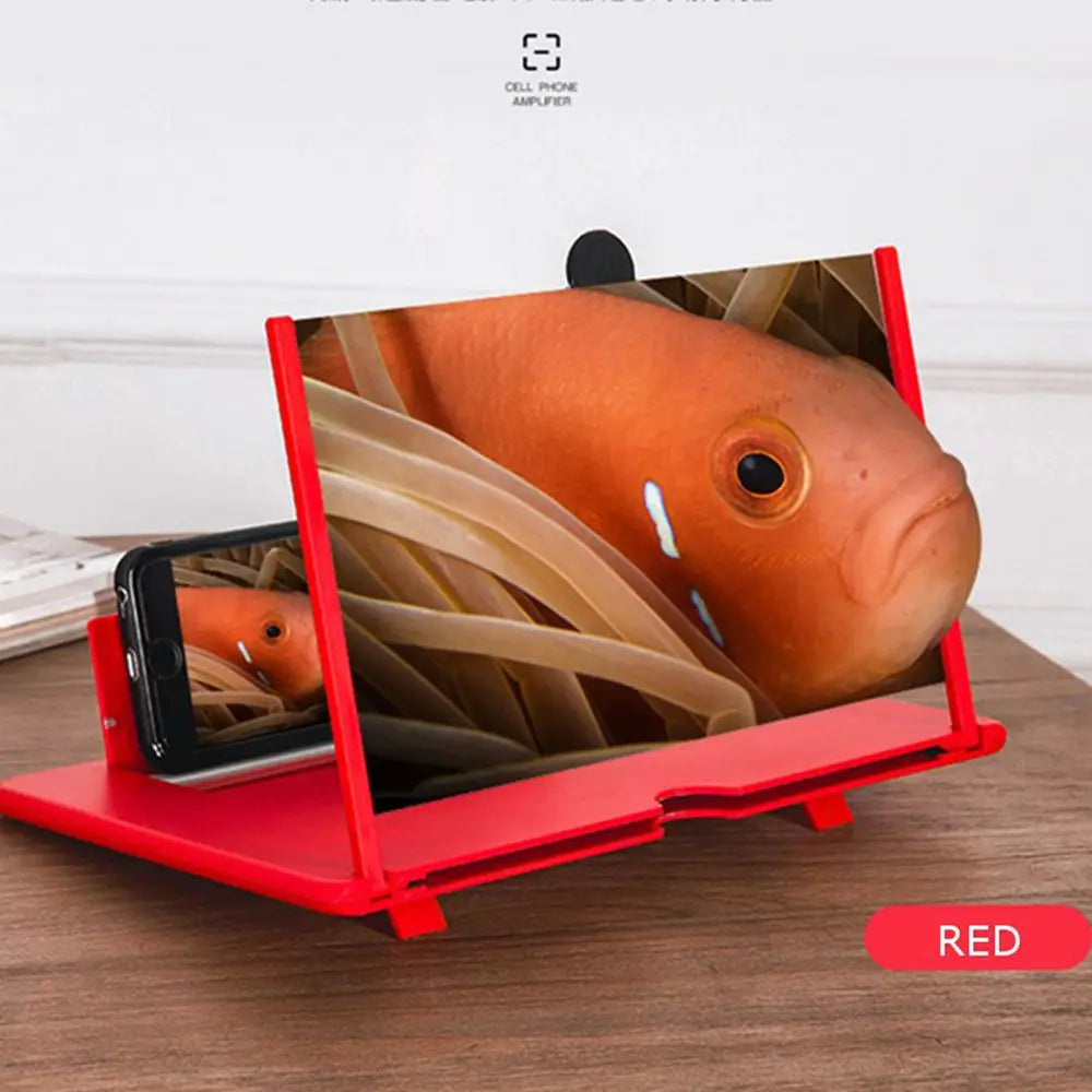 3D Mobile Screen Magnifier – HD Phone Screen Enlarger Stand with Eye Protection