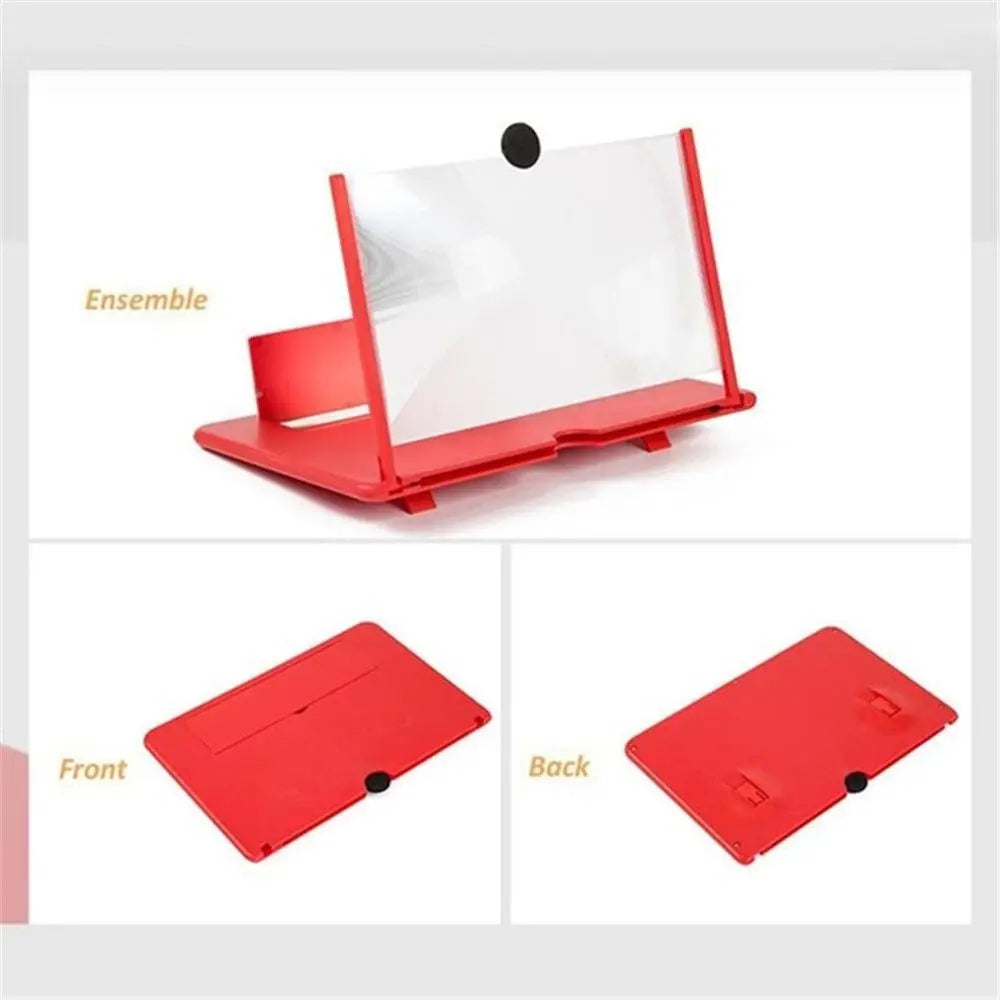 3D Mobile Screen Magnifier – HD Phone Screen Enlarger Stand with Eye Protection