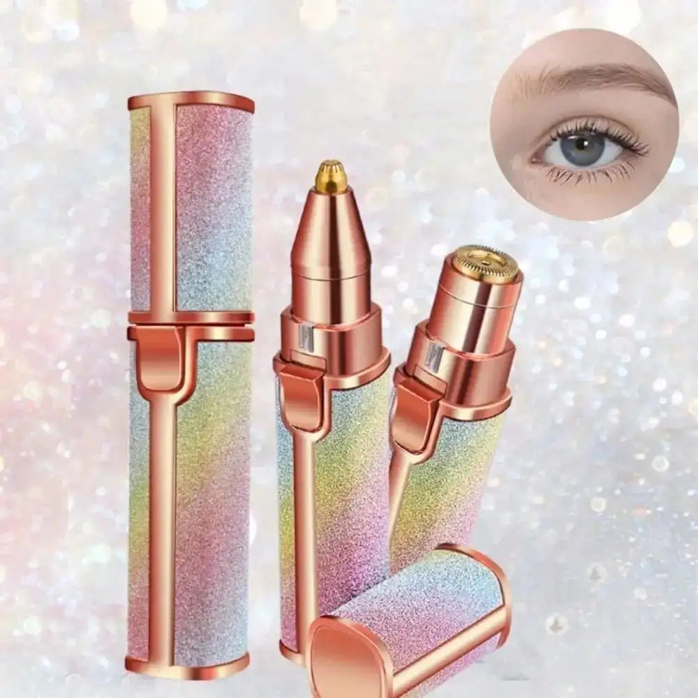 2-in-1 Facial Hair Remover & Eyebrow Trimmer for Women – Painless Electric Shaver for Face, Upper Lip, Chin & Brows