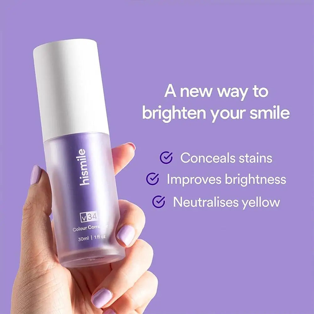 HISMILE V34 Purple Toothpaste Kit | Advanced Teeth Whitening