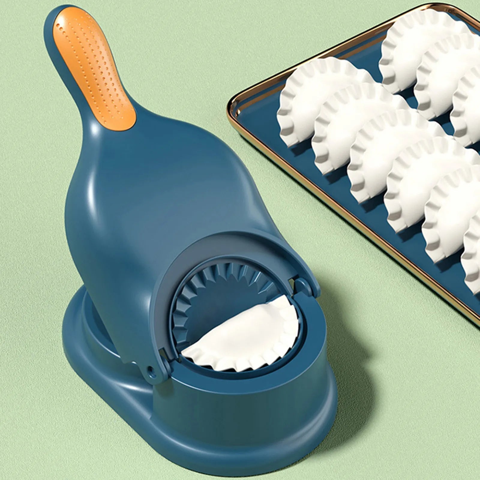 2-in-1 Dumpling Maker Machine | Manual Dough & Wrapper Press | Easy Dumpling Mold for Home Kitchen