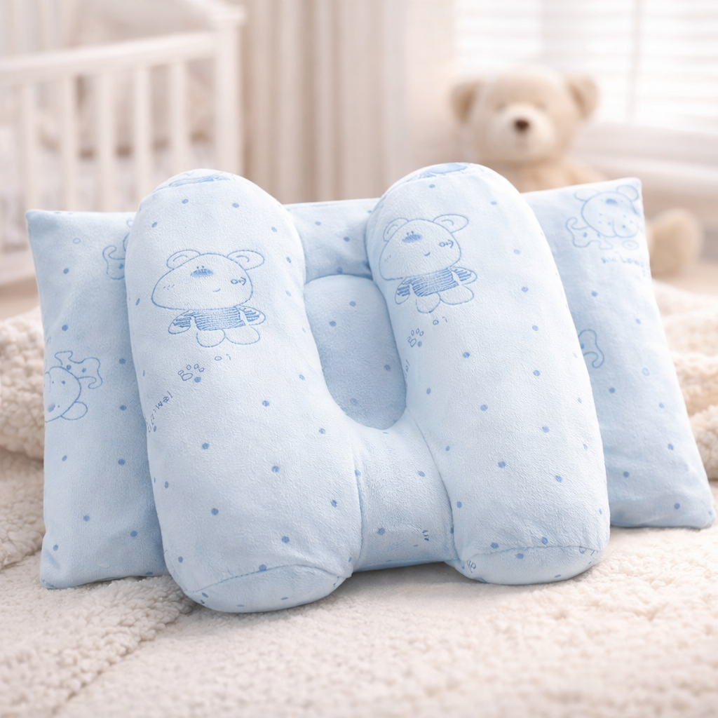 Adjustable Baby Head Shaping Pillow – Soft & Breathable Newborn Support