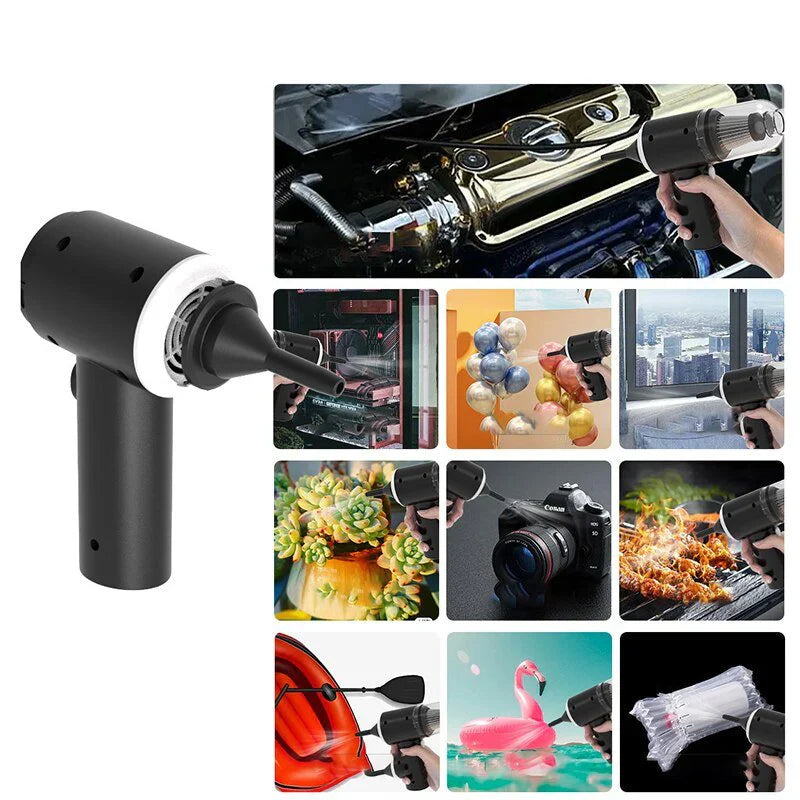 Portable Car Vacuum Cleaner – Handheld High Power Mini Vacuum for Car & Home | Wireless Multi-Purpose Cleaning Device
