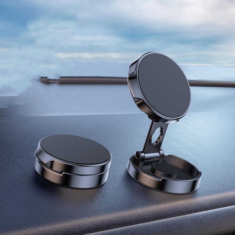 Strong Magnetic Car Phone Holder – 360° Rotation & Height Adjustable Dashboard Mount | Universal Mobile Stand for Cars