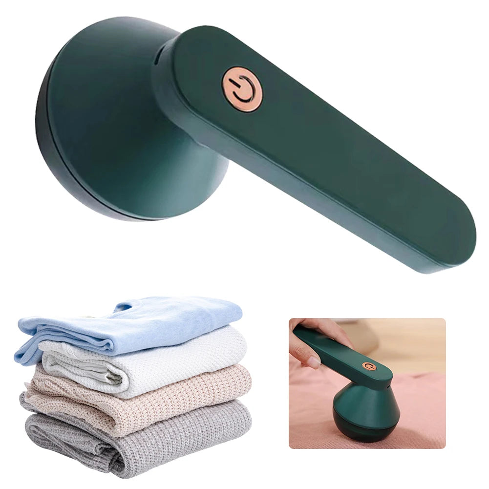 Electric Lint Remover for Clothes & Sweaters | USB Rechargeable Fabric Shaver with 6-Blade Design