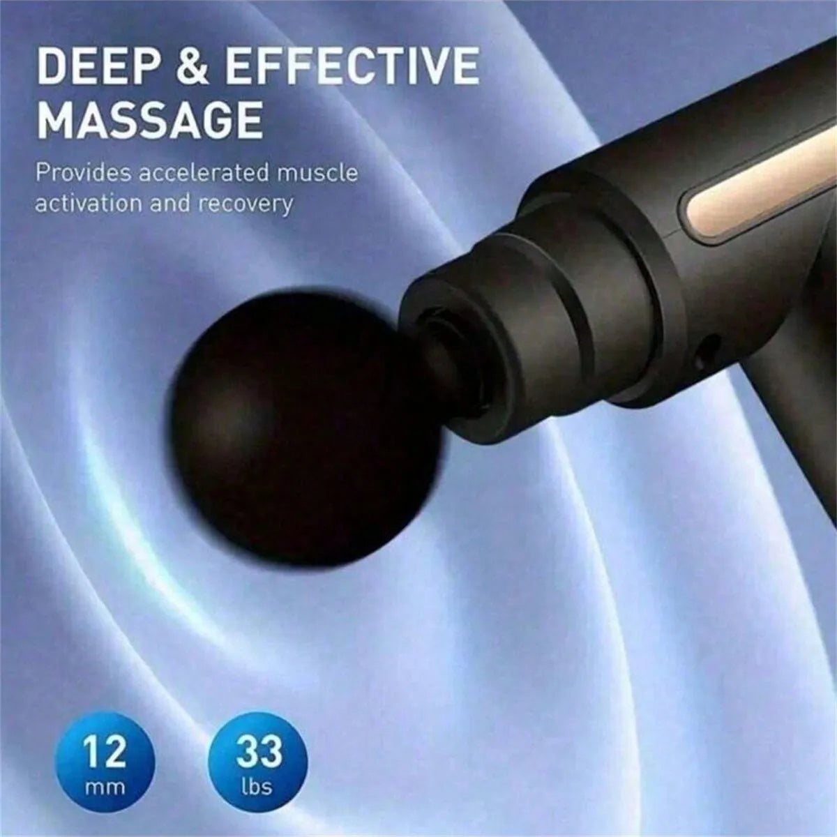Electric Massage Gun for Full Body | Deep Tissue Muscle Massager with Multiple Heads & Speed Levels