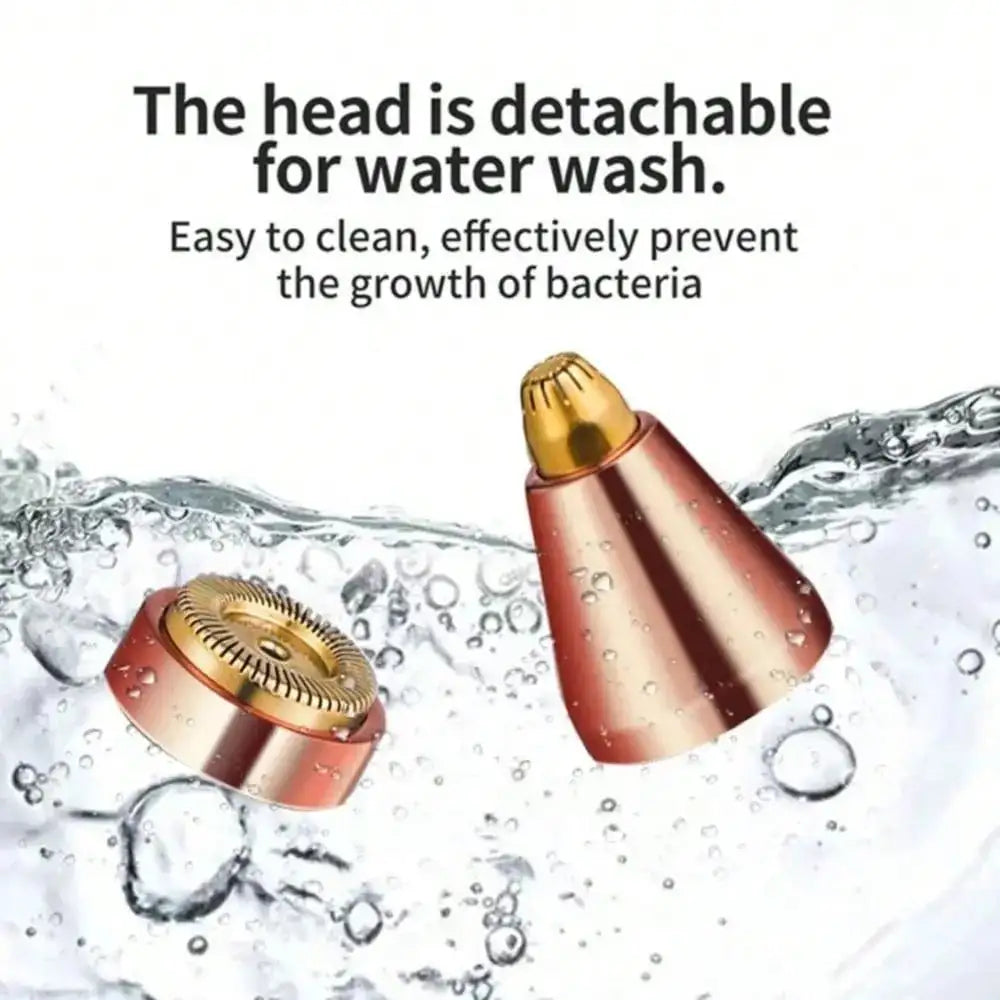 2-in-1 Facial Hair Remover & Eyebrow Trimmer for Women – Painless Electric Shaver for Face, Upper Lip, Chin & Brows