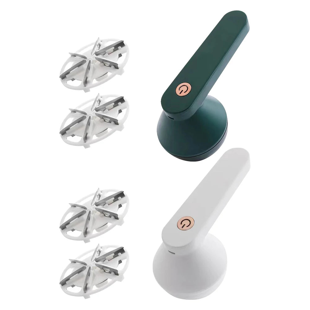 Electric Lint Remover for Clothes & Sweaters | USB Rechargeable Fabric Shaver with 6-Blade Design