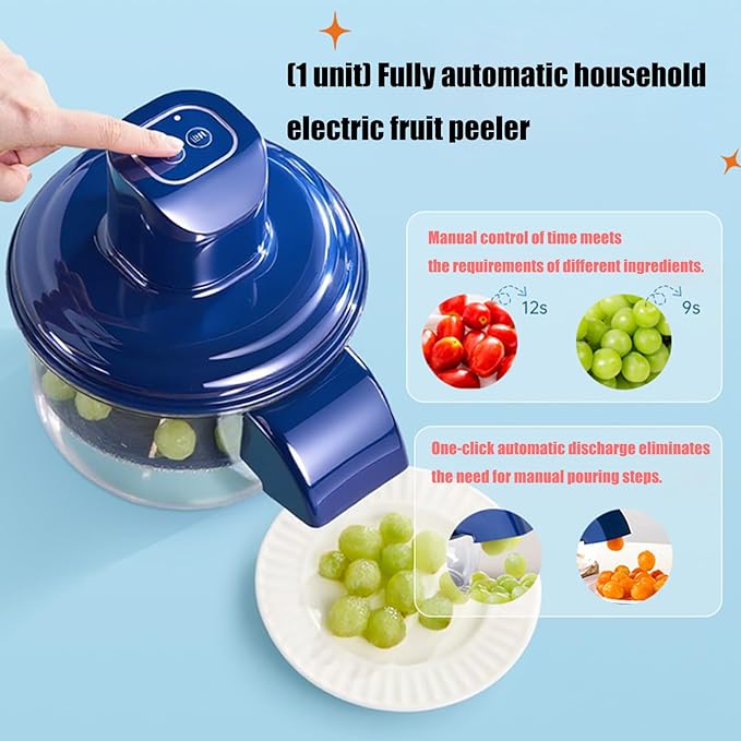 Electric Automatic Fruit & Vegetable Peeler Machine – Hands-Free Kitchen Peeling Tool for Potatoes, Apples & More | Fast Food Prep Gadget