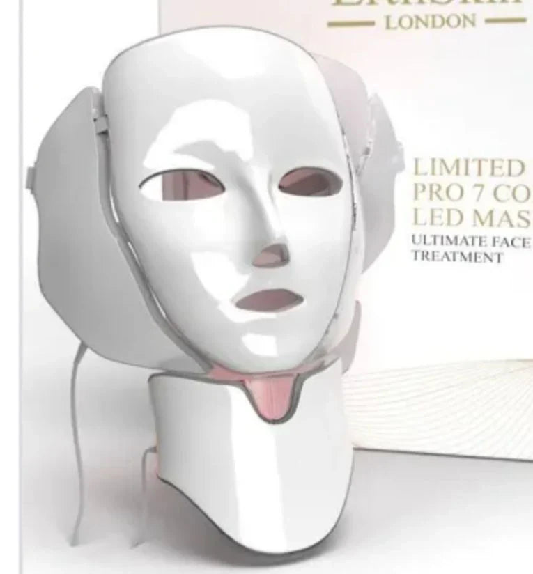 LED Facial Therapy Mask – Skin Rejuvenation Light Therapy for Acne, Anti-Aging & Wrinkle Reduction | Face & Neck Beauty Spa Device
