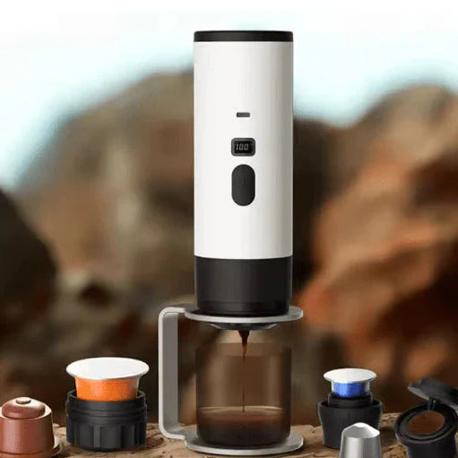 3-in-1 Portable Espresso Machine – 20 Bar Wireless Electric Coffee Maker | Mini Travel Coffee Machine for Car, Home, Office & Camping