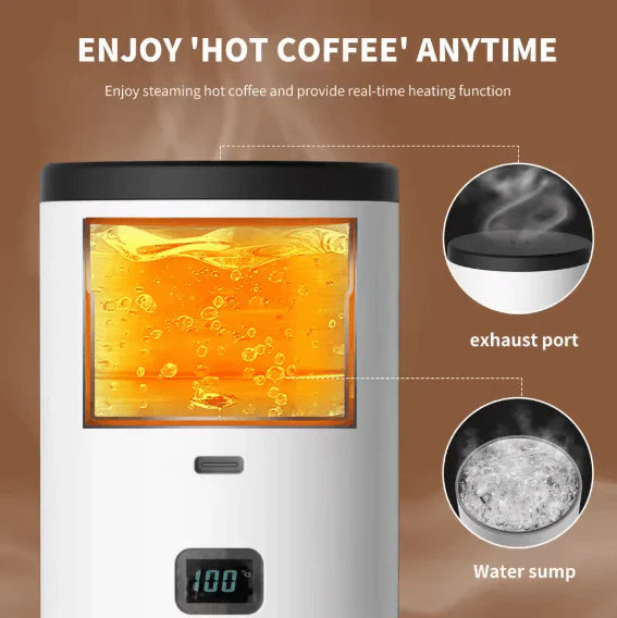 3-in-1 Portable Espresso Machine – 20 Bar Wireless Electric Coffee Maker | Mini Travel Coffee Machine for Car, Home, Office & Camping