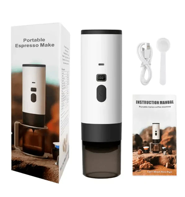 3-in-1 Portable Espresso Machine – 20 Bar Wireless Electric Coffee Maker | Mini Travel Coffee Machine for Car, Home, Office & Camping