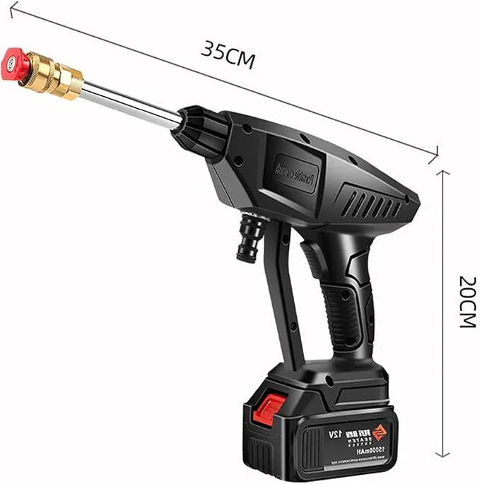 Wireless High Pressure Car Washer Gun – 300W Rechargeable Portable Pressure Washer for Car, Home & Garden Deep Cleaning