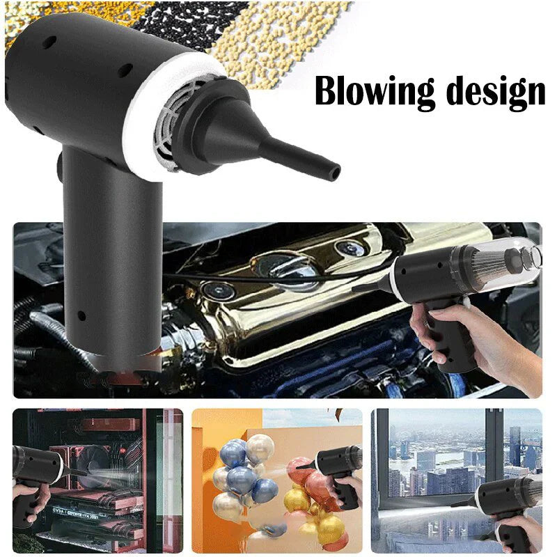 Portable Car Vacuum Cleaner – Handheld High Power Mini Vacuum for Car & Home | Wireless Multi-Purpose Cleaning Device